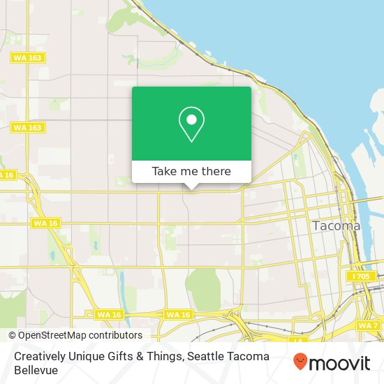 Mapa de Creatively Unique Gifts & Things, 3009 6th Ave Tacoma, WA 98406