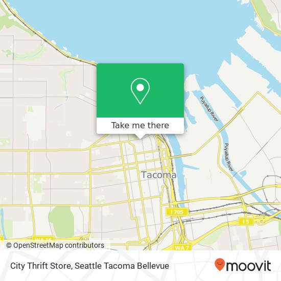 Mapa de City Thrift Store, Tacoma Ave S Tacoma, WA 98402