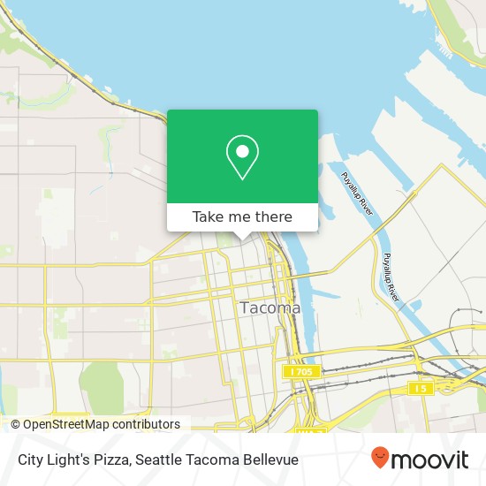 City Light's Pizza, 445 Tacoma Ave S Tacoma, WA 98402 map