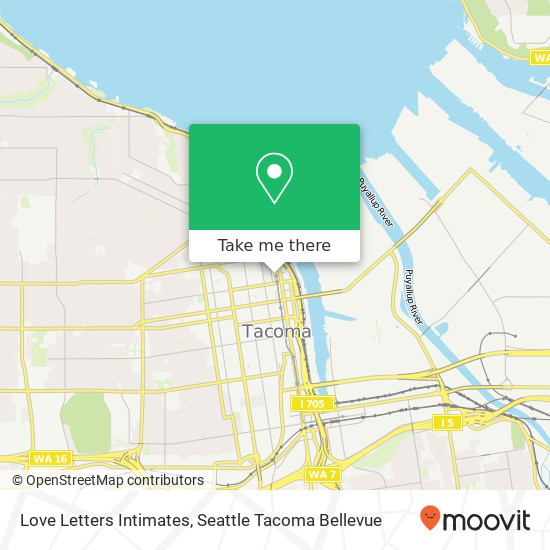 Mapa de Love Letters Intimates, 744 Commerce St Tacoma, WA 98402