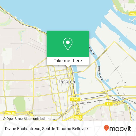 Mapa de Divine Enchantress, 811 Pacific Ave Tacoma, WA 98402