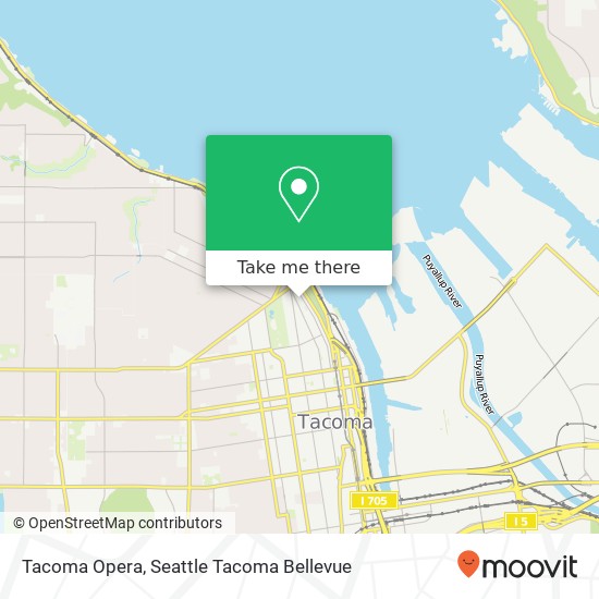 Mapa de Tacoma Opera