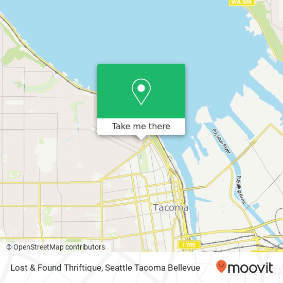 Lost & Found Thriftique, 118 Tacoma Ave N Tacoma, WA 98403 map