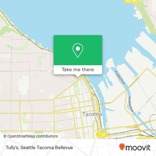 Mapa de Tully's, 24 Tacoma Ave N Tacoma, WA 98403