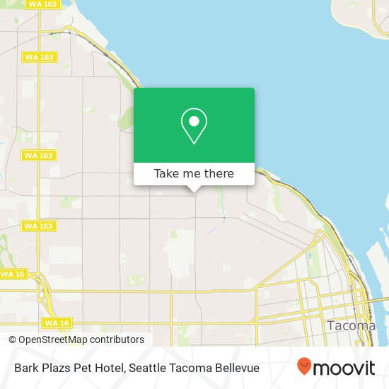 Mapa de Bark Plazs Pet Hotel, 3205 N 26th St Tacoma, WA 98407