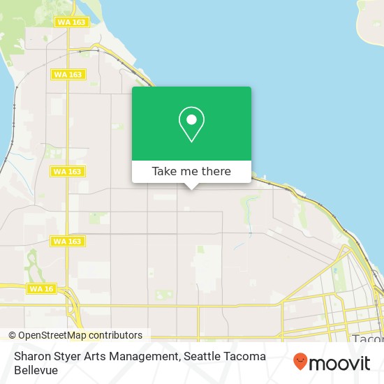 Mapa de Sharon Styer Arts Management, 2911 N Washington St Tacoma, WA 98407