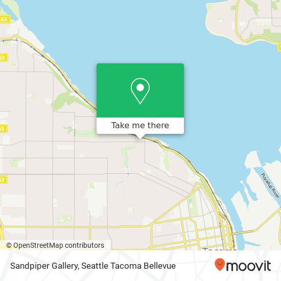 Mapa de Sandpiper Gallery, 2221 N 30th St Tacoma, WA 98403
