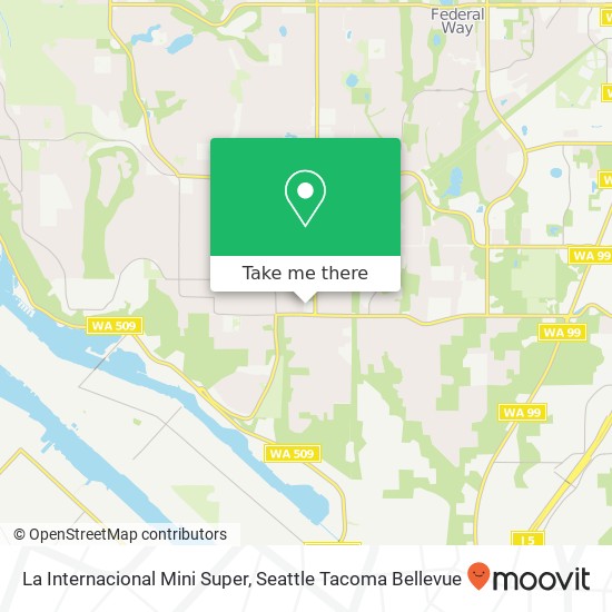 Mapa de La Internacional Mini Super, 35425 21st Ave SW Federal Way, WA 98023