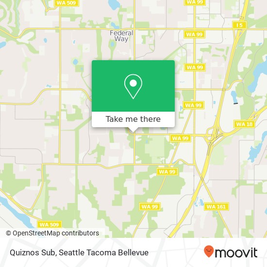 Quiznos Sub, 106 SW Campus Dr Federal Way, WA 98023 map