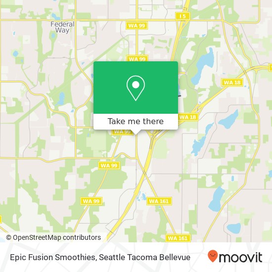 Epic Fusion Smoothies, 35009 Enchanted Pkwy S Federal Way, WA 98003 map