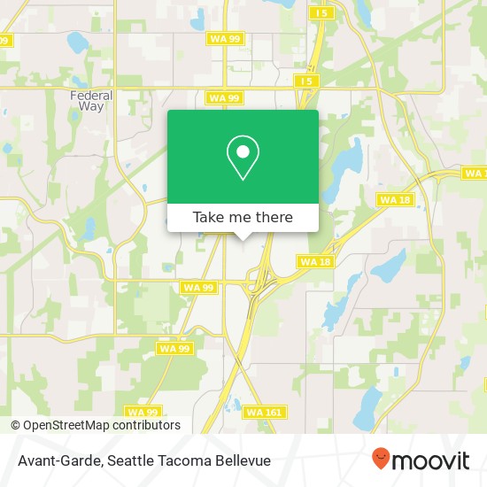 Mapa de Avant-Garde, 34220 18th Pl S Federal Way, WA 98003