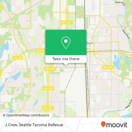 Mapa de J.Crew, 1101 Outlet Collection Way Auburn, WA 98001