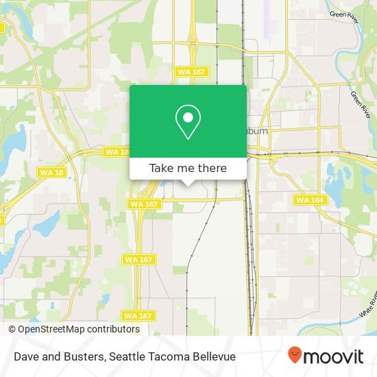 Dave and Busters, Auburn, WA 98001 map