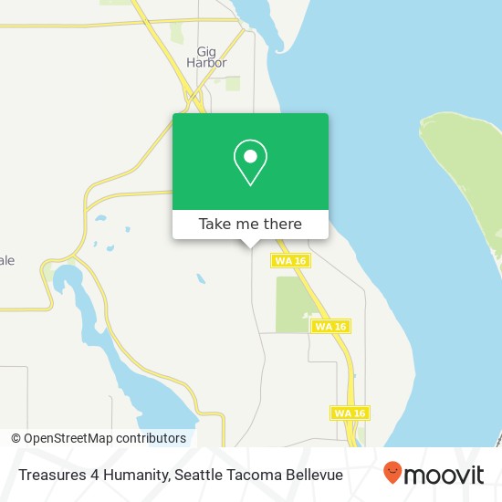 Mapa de Treasures 4 Humanity, 4810 Point Fosdick Dr NW Gig Harbor, WA 98335