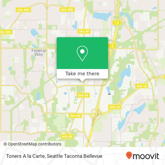 Mapa de Toners A la Carte, 33427 Pacific Hwy S Federal Way, WA 98003