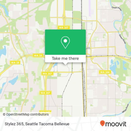 Mapa de Stylez 365, Auburn, WA 98001