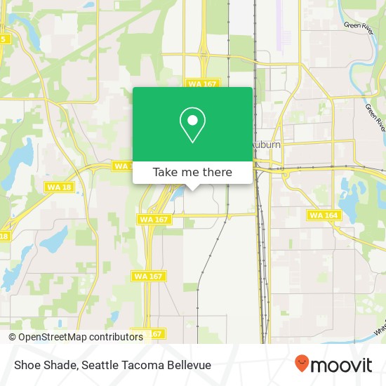 Mapa de Shoe Shade, Auburn, WA 98001