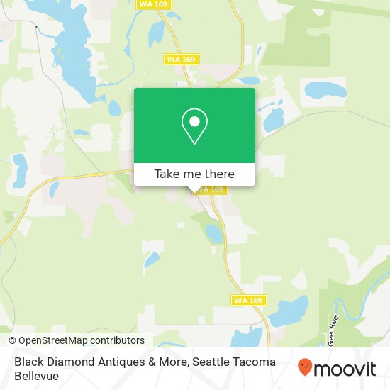 Mapa de Black Diamond Antiques & More, 32709 Railroad Ave Black Diamond, WA 98010