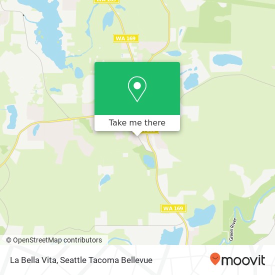 Mapa de La Bella Vita, 32805 Railroad Ave Black Diamond, WA 98010
