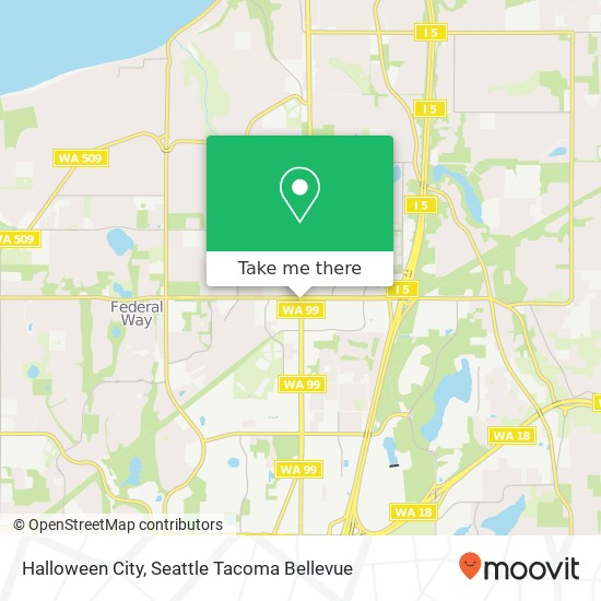 Mapa de Halloween City, 32021 Pacific Hwy S Federal Way, WA 98003