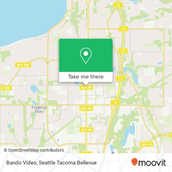 Mapa de Bando Video, 31217 Pacific Hwy S Federal Way, WA 98003