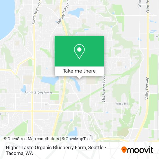 Higher Taste Organic Blueberry Farm map