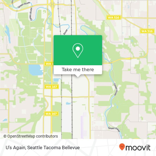 Mapa de U's Again, 4530 B St NW Auburn, WA 98001