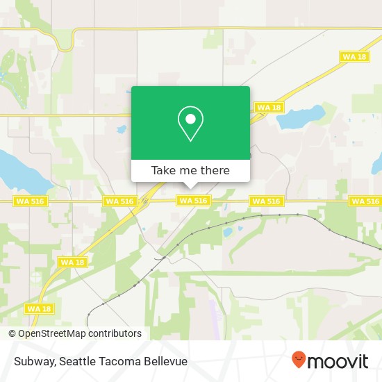 Mapa de Subway, 17432 SE 270th Pl Covington, WA 98042