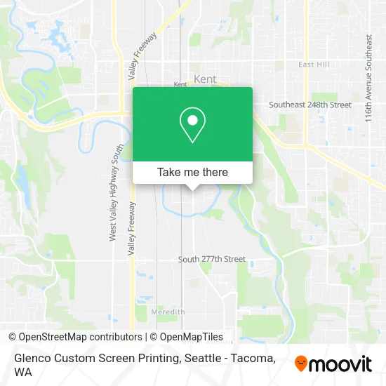 Glenco Custom Screen Printing map