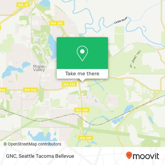 Mapa de GNC, 26826 Maple Valley Black Diamond Rd SE Maple Valley, WA 98038