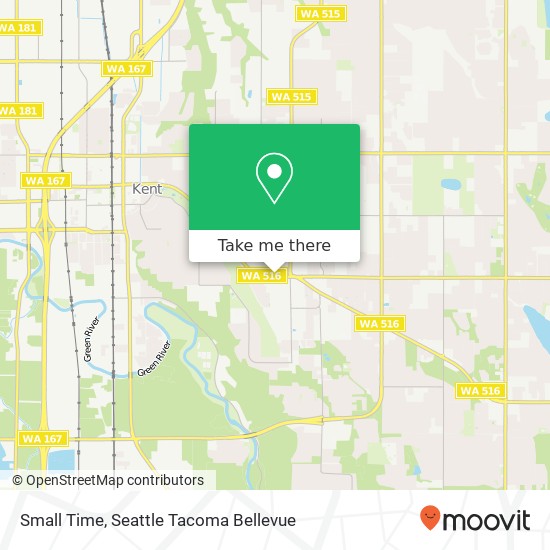 Mapa de Small Time, 10120 SE 256th St Kent, WA 98030