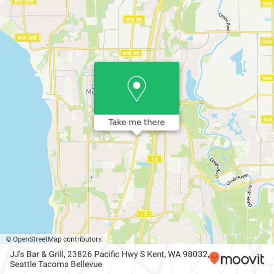 JJ's Bar & Grill, 23826 Pacific Hwy S Kent, WA 98032 map