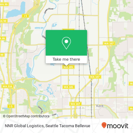 Mapa de NNR Global Logistics, 22261 68th Ave S Kent, WA 98032