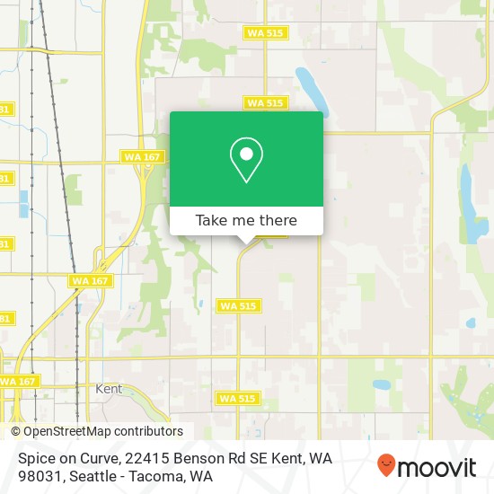 Spice on Curve, 22415 Benson Rd SE Kent, WA 98031 map