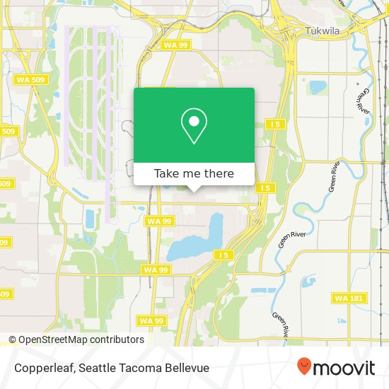 Mapa de Copperleaf, 18525 38th Ave S Seatac, WA 98188