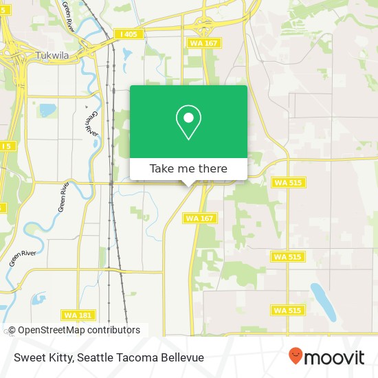 Mapa de Sweet Kitty, 18111 E Valley Hwy Kent, WA 98032