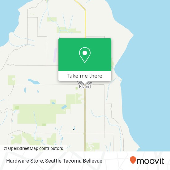 Mapa de Hardware Store, 17601 Vashon Hwy SW Vashon, WA 98070