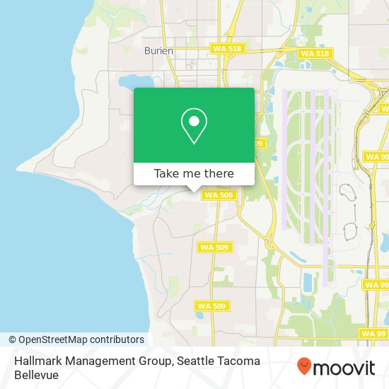 Mapa de Hallmark Management Group, 17427 4th Ave SW Normandy Park, WA 98166