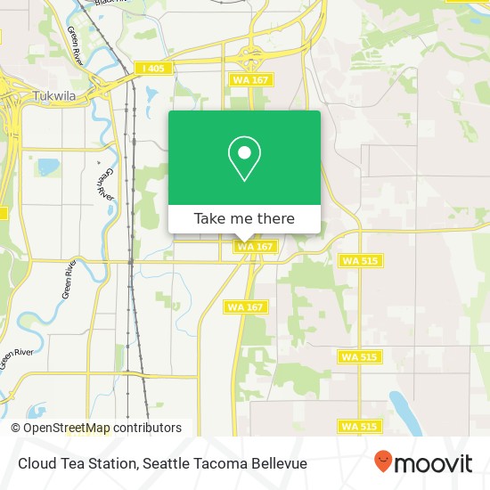 Mapa de Cloud Tea Station, 101 SW 41st St Renton, WA 98057