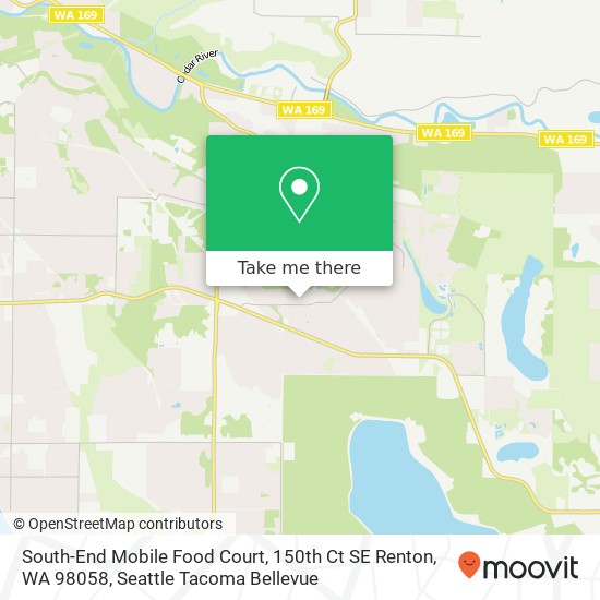 Mapa de South-End Mobile Food Court, 150th Ct SE Renton, WA 98058