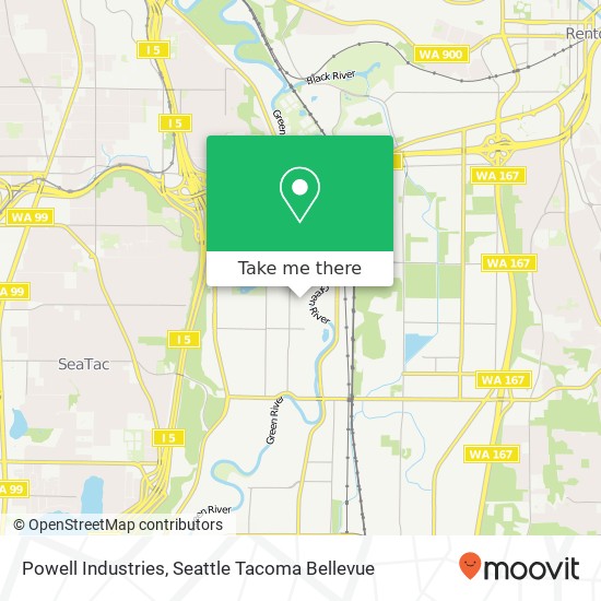 Mapa de Powell Industries, 809 Industry Dr Tukwila, WA 98188