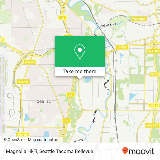 Mapa de Magnolia Hi-Fi, 16600 Southcenter Pkwy Tukwila, WA 98188