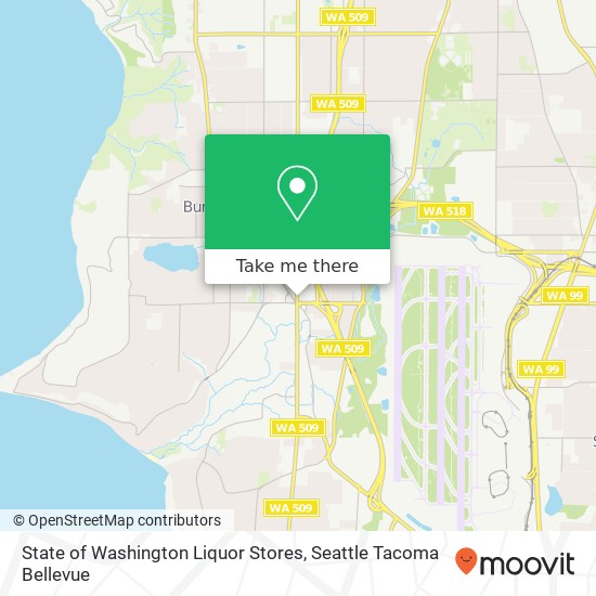 State of Washington Liquor Stores map