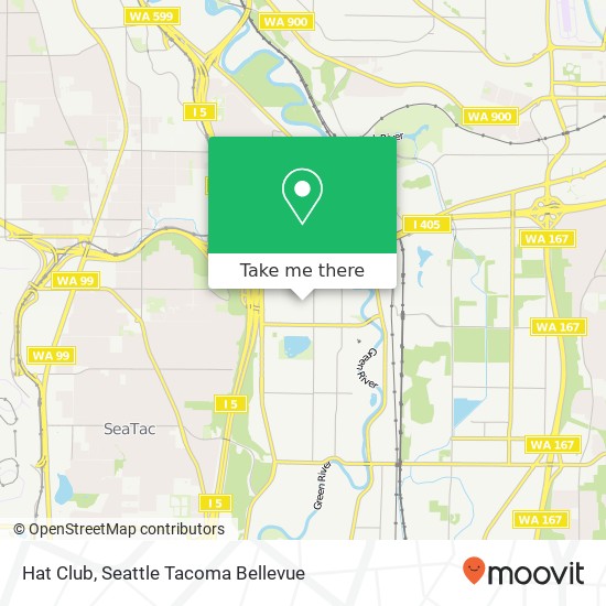 Mapa de Hat Club, 2800 Southcenter Mall Tukwila, WA 98188