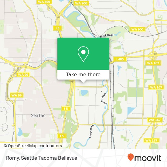 Mapa de Romy, 806 Southcenter Mall Tukwila, WA 98188