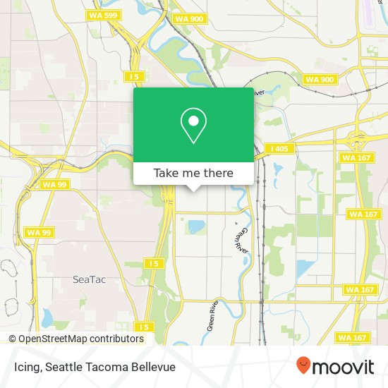 Mapa de Icing, Southcenter Mall Tukwila, WA 98188