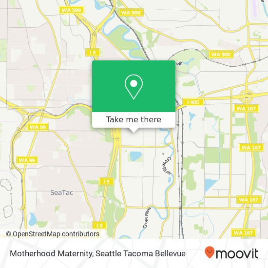 Mapa de Motherhood Maternity, 986 Southcenter Mall Tukwila, WA 98188