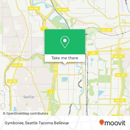 Mapa de Gymboree, 1056 Southcenter Mall Tukwila, WA 98188