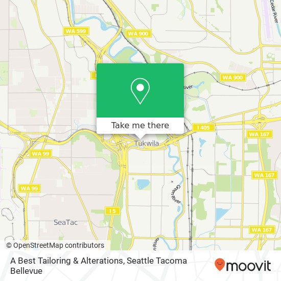 A Best Tailoring & Alterations, 6000 Southcenter Blvd Tukwila, WA 98188 map