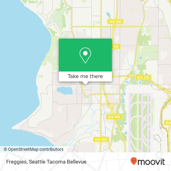 Mapa de Freggies, 611 SW 152nd St Seattle, WA 98166